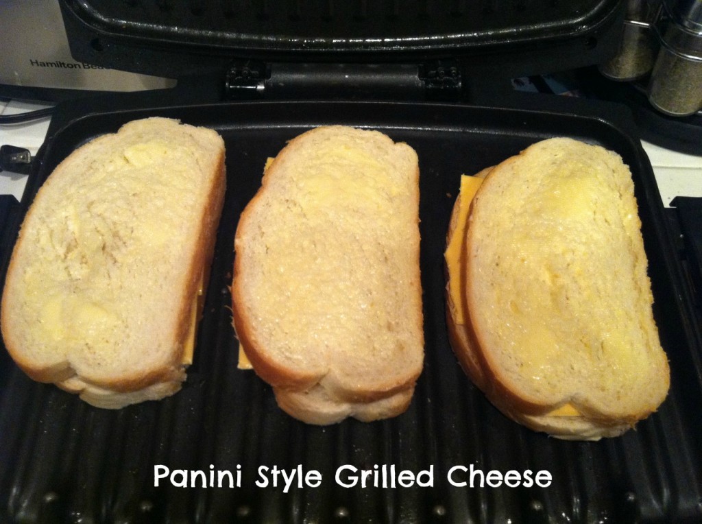 How to make a panini style grilled cheese