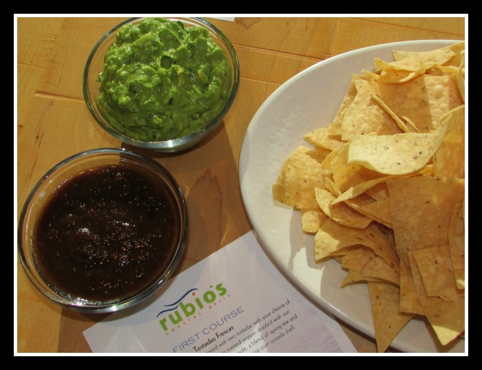 Rubio's chips and Guacamole