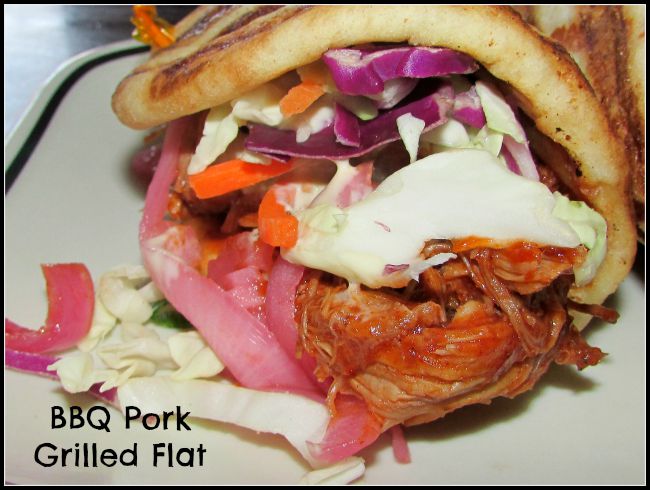 Flatbread sandwiches BBQ Pork Corner Bakery