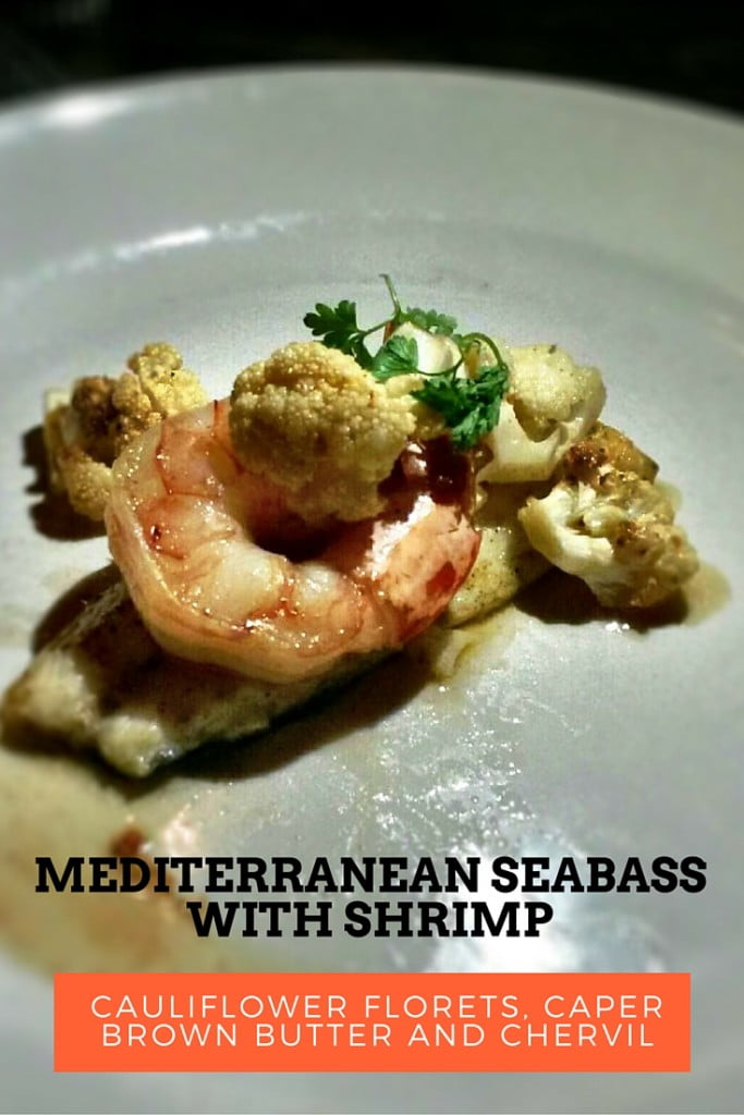 Mediterranean seabass with shrimp
